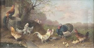 Chickens by Max Josef Haenger Sr.