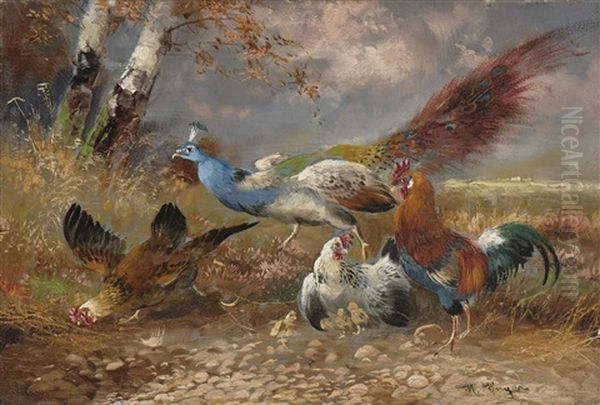 Huhnerhof (+ Huhner Mit Pfau; Pair) - view 1