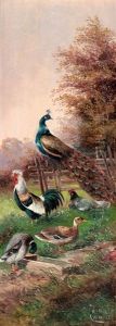 Huhnerhof by Max Josef Haenger Sr.