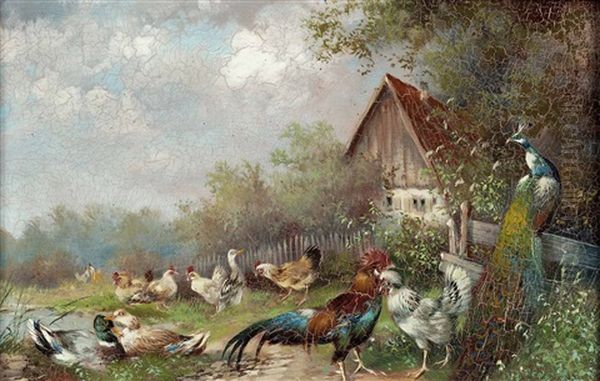 Federvieh Mit Bauernhaus - view 1