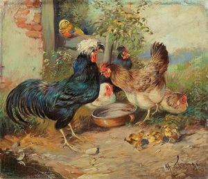 On The Yard by Max Josef Haenger Sr.
