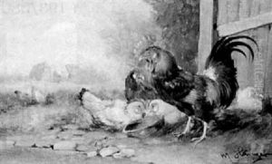 I Honsgarden by Max Josef Haenger Sr.