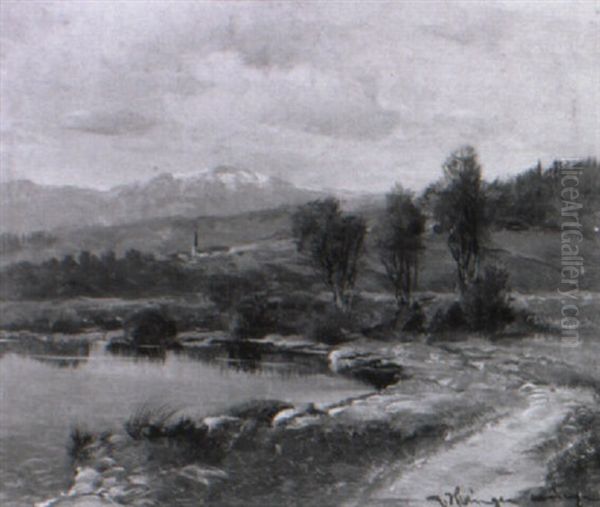 Voralpenlandschaft Mit Einem See - view 1
