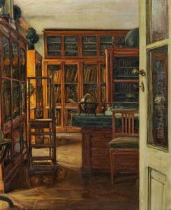 Landkartenzimmer In Der Albertina by Alois Hanisch