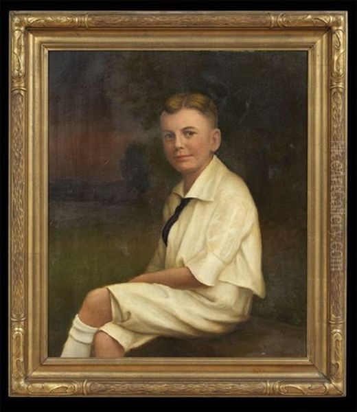 Portrait Of A Young Man Seated In A Landscape - view 1