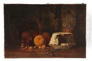 Still Life Of Christmas Repast by Cornelius H. Hankins