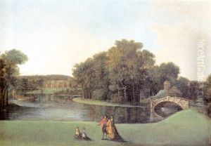 A View Of Walton Bridge And The Temple Of Venus In The Garden Of Sir Francis Dashwood, Lords Despencer, West Wycombe