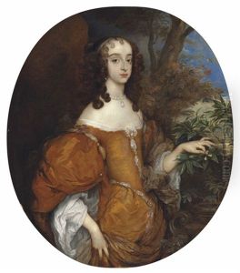 Portrait Of Mary, Princess Of Orange (1631-1660), Three-quarter-length (collaborations With Studio) by Adriaen Hanneman