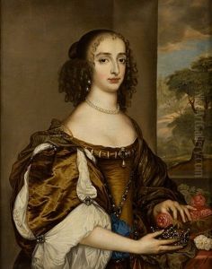 Retrato Maria Enriqueta Estuardo, Princesa De Orange by Adriaen Hanneman