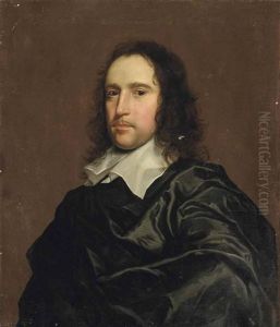 Portrait Of A Gentleman With A Lawn Collar by Adriaen Hanneman