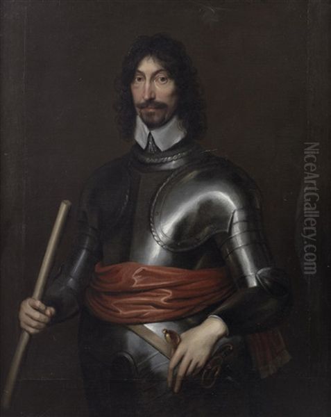Portrait Of A Gentleman, Said To Be Sir Michael Earnley, Governor Of Shrewsbury Castle - view 1