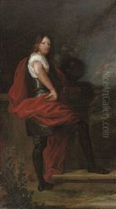 Portrait Of A Gentleman In Armour With A Red Wrap