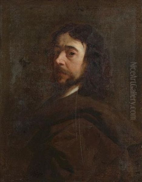Portrait Of A Bearded Gentleman In A Brown Wrap - view 1