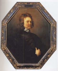 Portrait Of Edward Hyde, 1st Earl Of Clarendon by Adriaen Hanneman