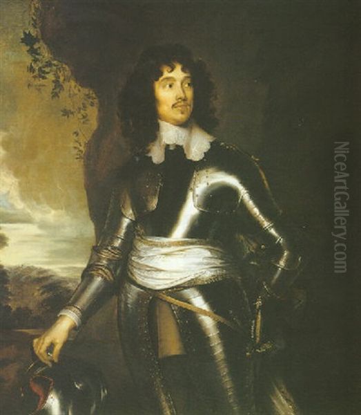 Portrait Of An Officer, Three Quarter Length, Wearing Armour - view 1
