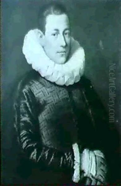 Portrait D'homme Vu En Buste De Trois-quarts - view 1