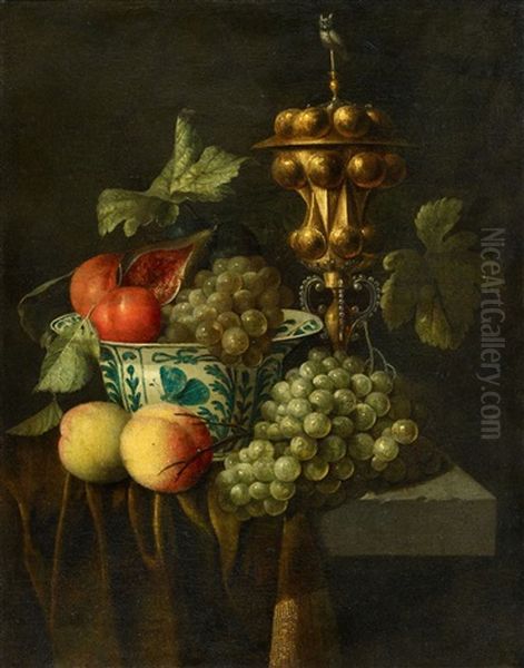 Fruit Still Life With A Columbine Cup - view 1
