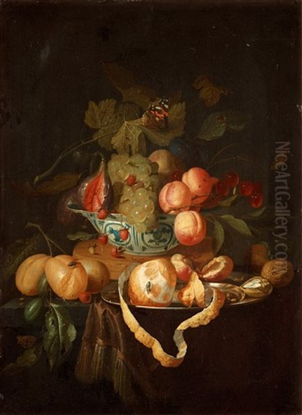 Still Life With Fruits And A Butterfly - view 1