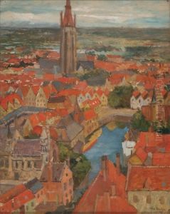 Ansicht Von Brugge, Der Rozenhoedkaai Vom Belfry-turm Aus Gesehen