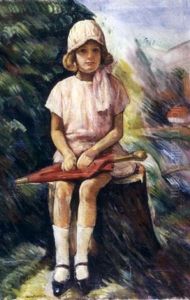 A Girl With Umbrella by Adam Hannytkiewicz