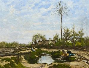 Le Lavoir by Hector Charles Auguste Octave Constance Hanoteau