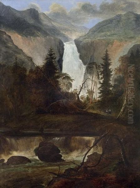 The Waterfall At Rjukan - view 1