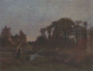 Waldarbeiter In Der Umgebung Von St. Pierre Le Moutiere, Nievre Waldarbeiter In Der Umgebung Von St. Pierre Le Moutiere, Nievre