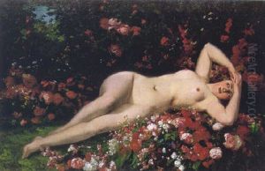 A Tribute To Gustave Courbet by Hector Charles Auguste Octave Constance Hanoteau
