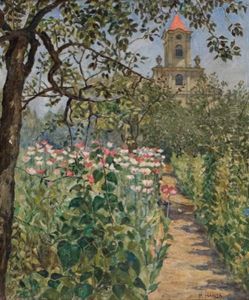 Blick In Den Blumengarten by Paul Hansa