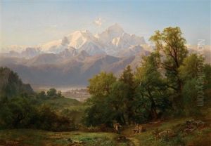 Das Wiesbachhorn Im Pinzgau by Anton Hansch