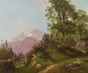 Blick Gegen Den Watzmann