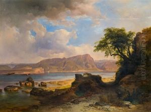 Blick Auf Den Gardasee by Anton Hansch