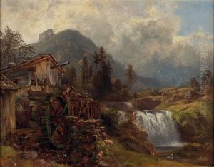 Alte Muhle Am Wildbach by Anton Hansch