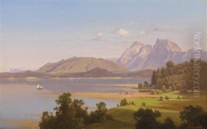 Sommerliche Seelandschaft by Anton Hansch