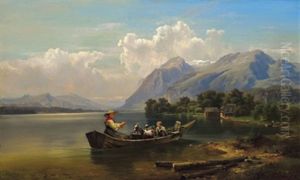 Uberfahrt Am Millstattersee by Anton Hansch