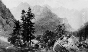 Blick Auf Den Konigssee, Hachelwand Und Watzmann Vom Obersee Blick Auf Den Konigssee, Hachelwand Und Watzmann Vom Obersee