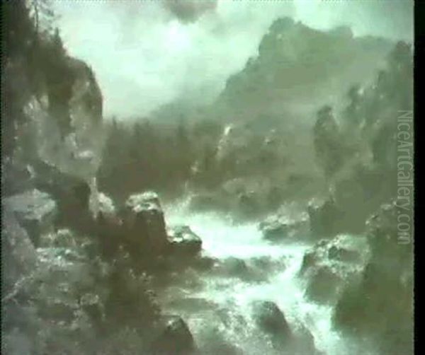Wildwasserbach Im Hochgebirge. - view 1