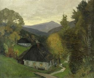 Bauernhauser Im Gebirge