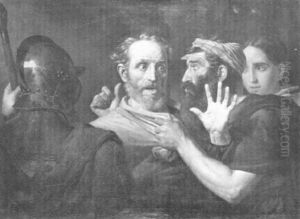Peter Denying Christ by Pieter van Hanselaer