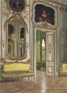 The Banqueting Room, Christian Vii"s Palace, Amalienborg, Denmark by Adolf Heinrich Claus Hansen