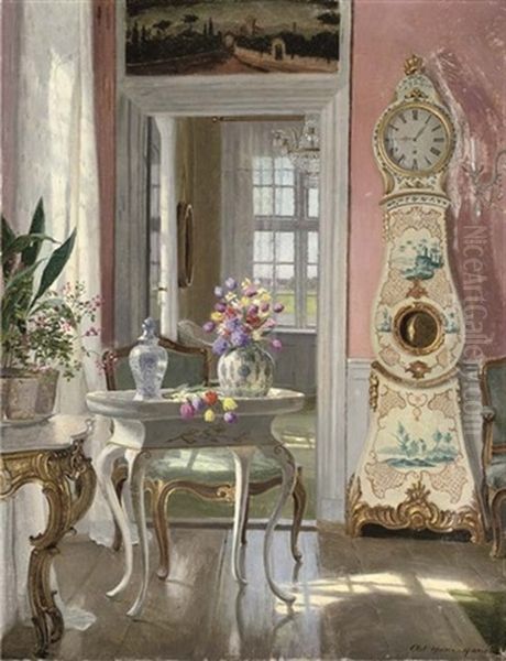 Summer Blooms In An Interior - view 1