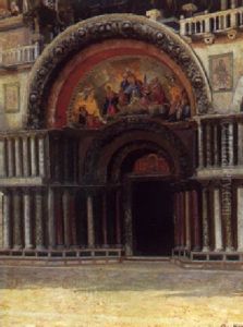 Indgangsportalen Til Marcuskirken, Venedig
