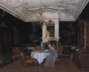 A Lady In An Interior, Fredensborg A Lady In An Interior, Fredensborg