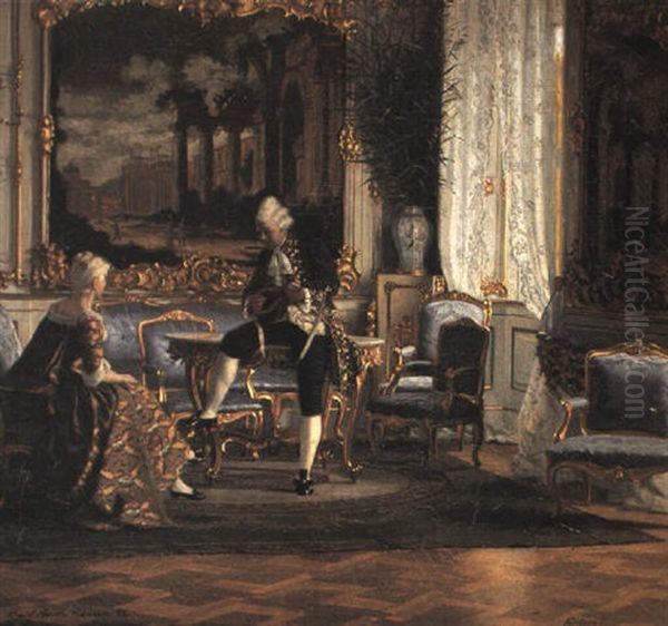 Interior Fra Havesalen Pa Fredensborg Slot - view 1