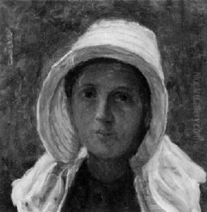 Kopfstudie Eines Fischermadchens by Anne Marie Hansen