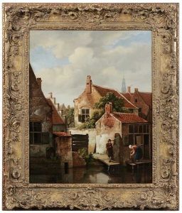 View Of Amsterdam by Carel Lodewijk Hansen