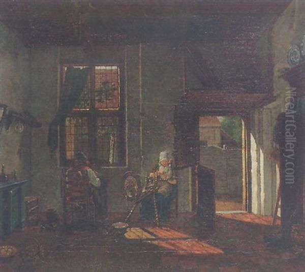 An Interior Of A Cobbler's House - view 1