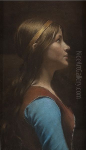 A Portrait Of A Girl In Profile - view 1