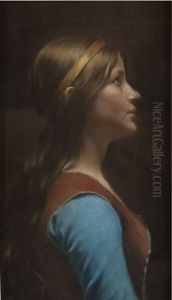 A Portrait Of A Girl In Profile A Portrait Of A Girl In Profile