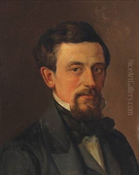 Portrait Of Gentleman Seated Face To The Right - view 1